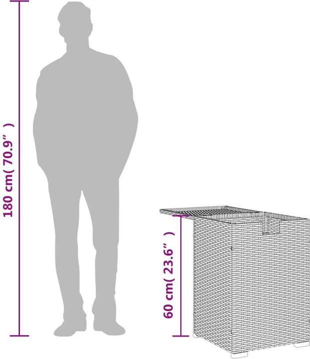 Actual product image vidaXL Propane tank hiding table (40 cm)