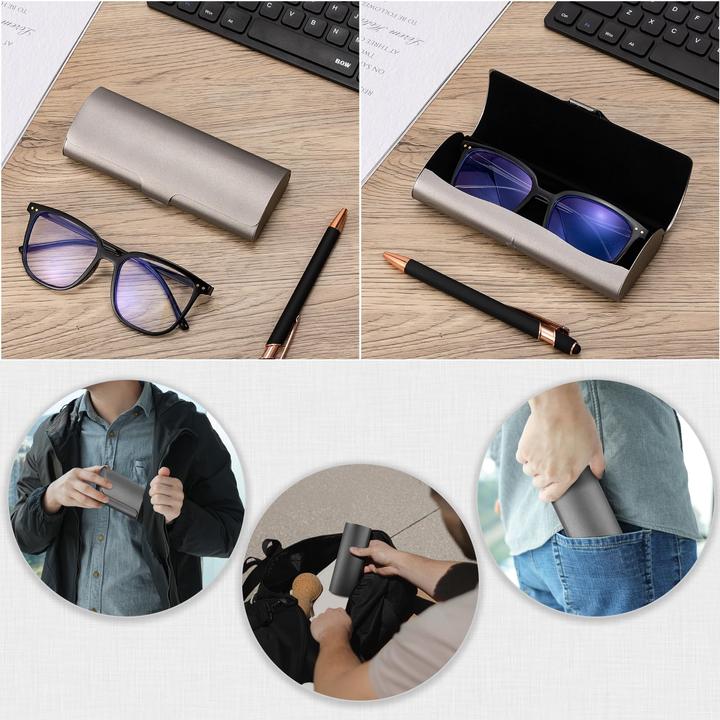 Produktbild Only-Bags.Store Brillenetui Hartschalenetui Aluminium, Lesebrillenetuis aus Metall