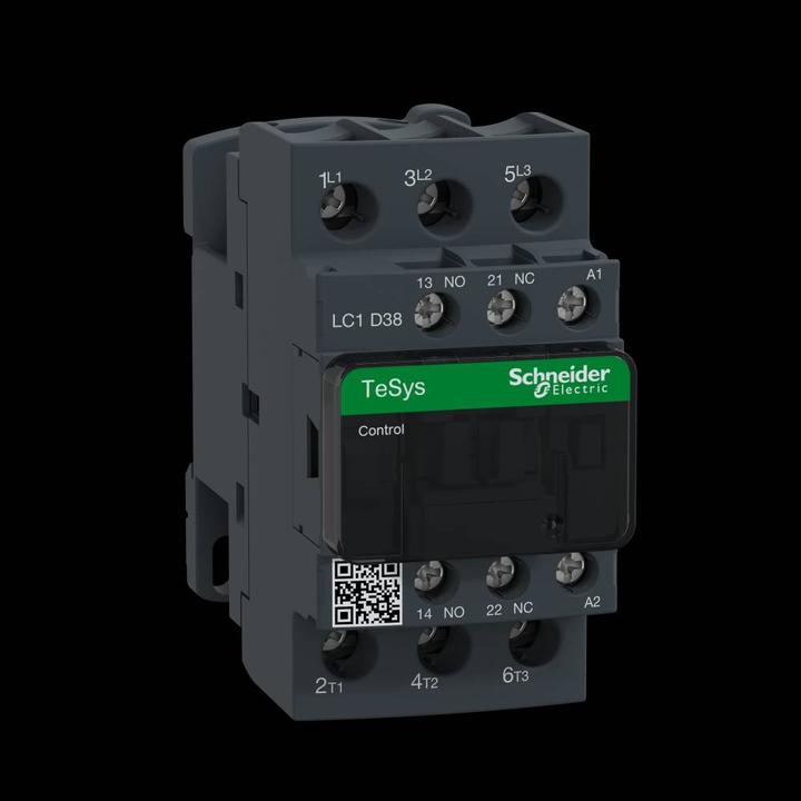 Produktbild Schneider Electric Schütz,3P,38A AC3 18,5kW1NO1NC Spl220Vdc