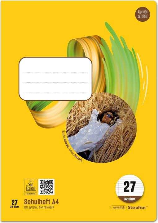 Actual product image Ursus Exercise book (A4, Lined, Soft cover)