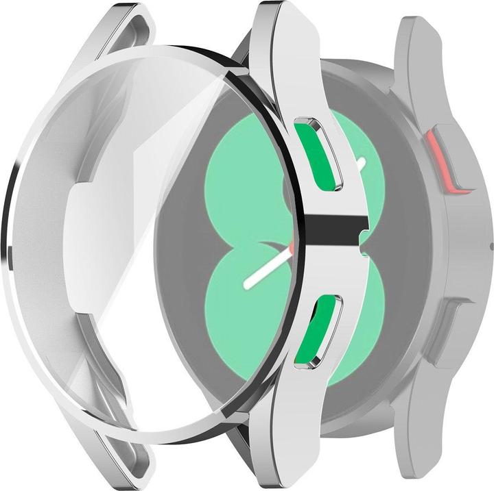 Actual product image Cover-Discount Galaxy Watch 4 42mm - Rubber Protection Case silver