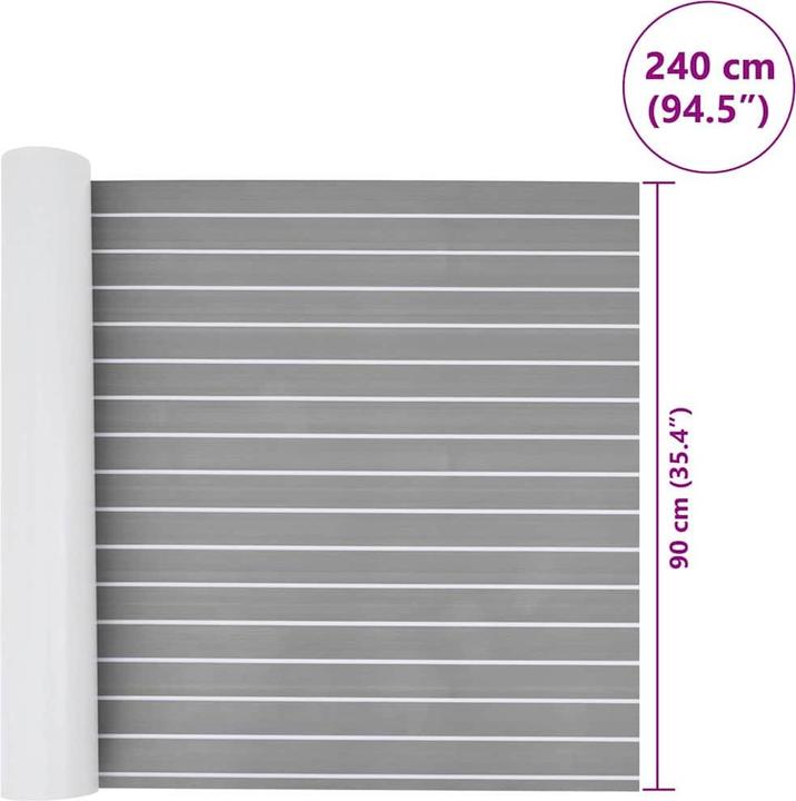 Produktbild vidaXL Bootsbelag (240 x 90 cm)