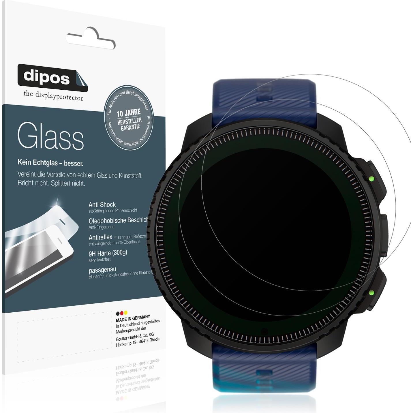 Dipos Anti-Shock Displayschutz Matt 9H, Smartwatch Schutzfolie, Transparent