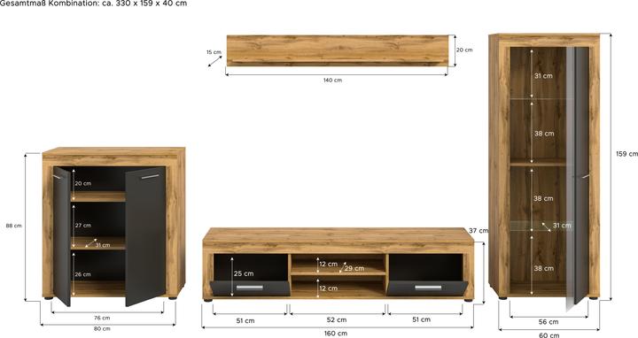 Actual product image Xonox Home Jam (330 x 35 x 159 cm)