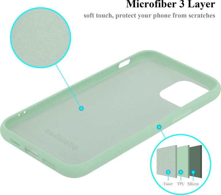 Actual product image Cadorabo TPU Liquid Silicone Case Cover (Apple iPhone 13 mini)