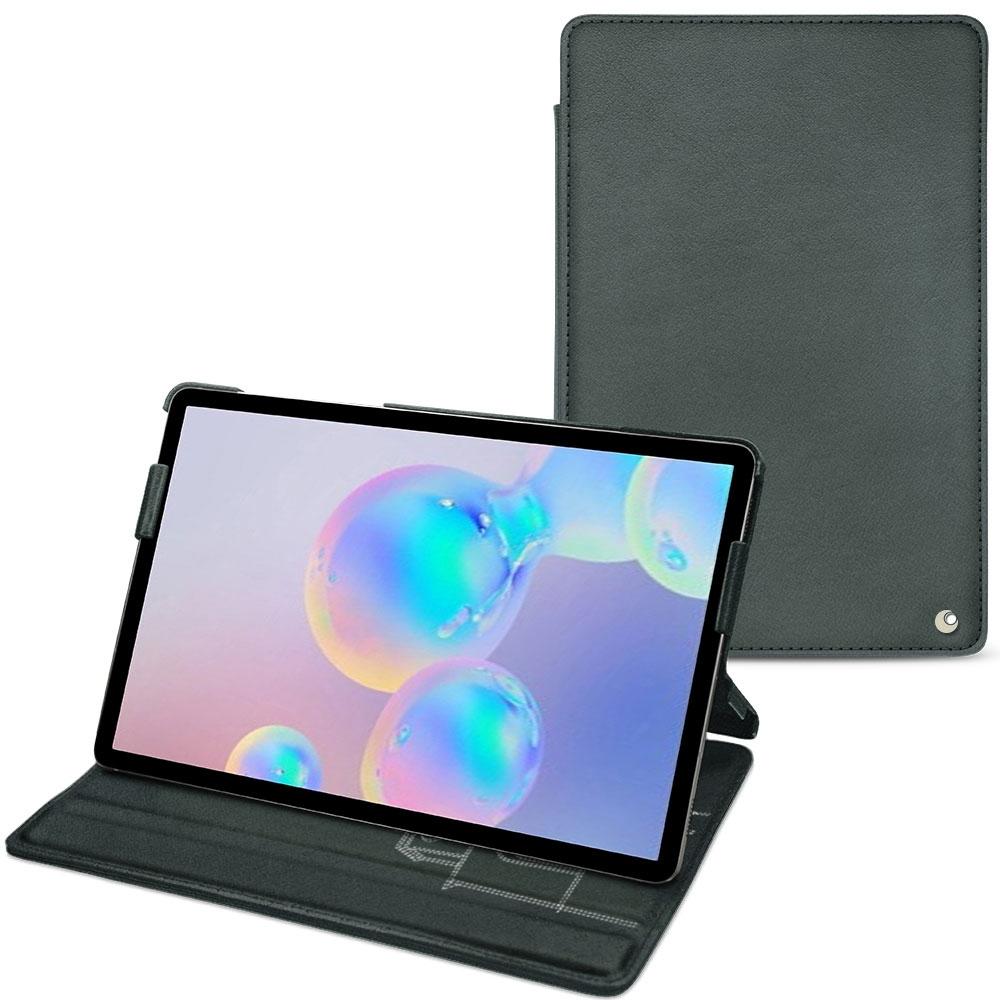 Noreve Lederschutzhülle horizontal (Galaxy Tab S6), Tablet Hülle, Blau