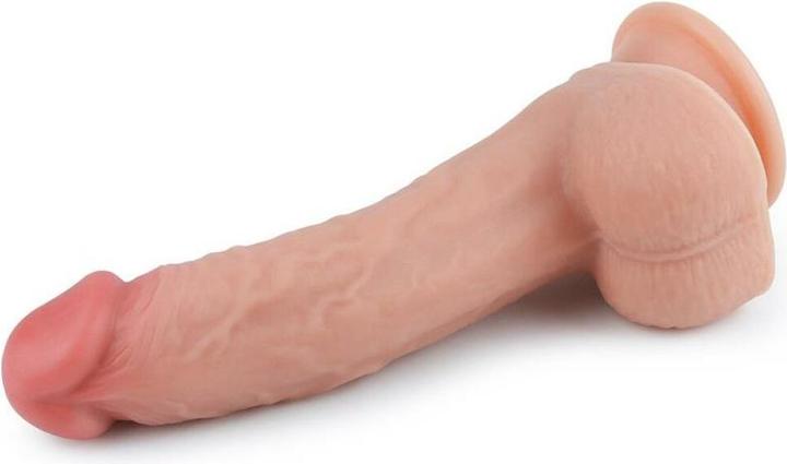 Actual product image Lovetoy Dual Layered Silicone Dildo 8.0"