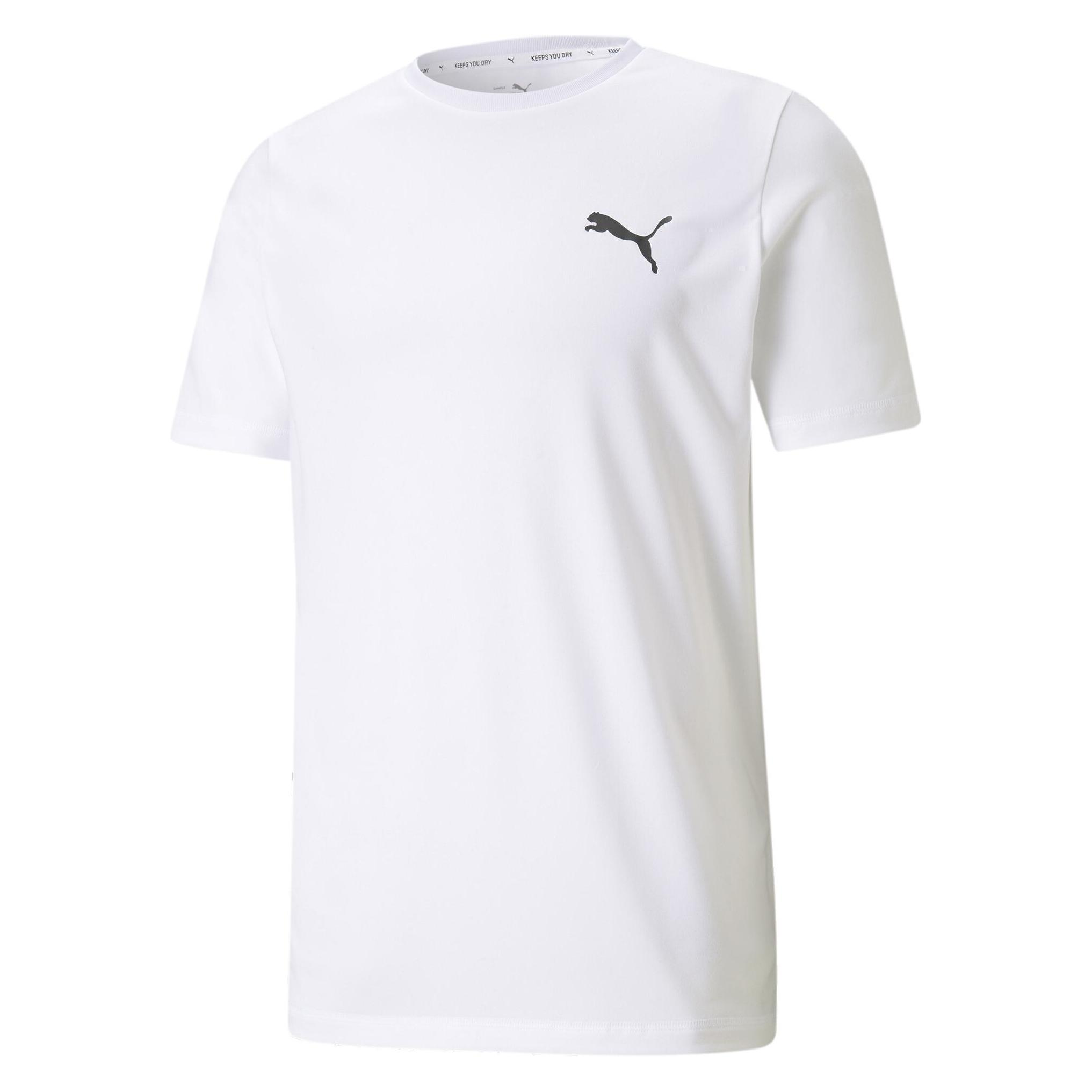Puma, Herren, Sportshirt, Active Small Logo Tee (Xxs), Weiss, Xxs