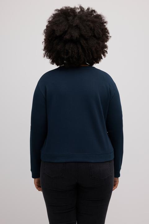 Produktbild Ulla Popken Sweatshirt, kurz, Oversized, Rundhals, Langarm (50, 52)