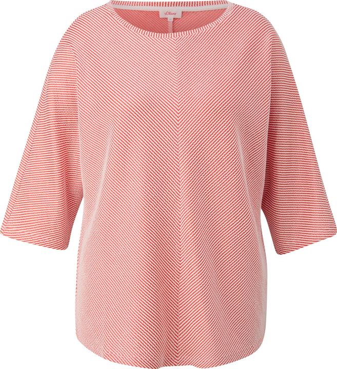 Actual product image S.Oliver T-Shirt Shirt mit Streifenstruktur (44)