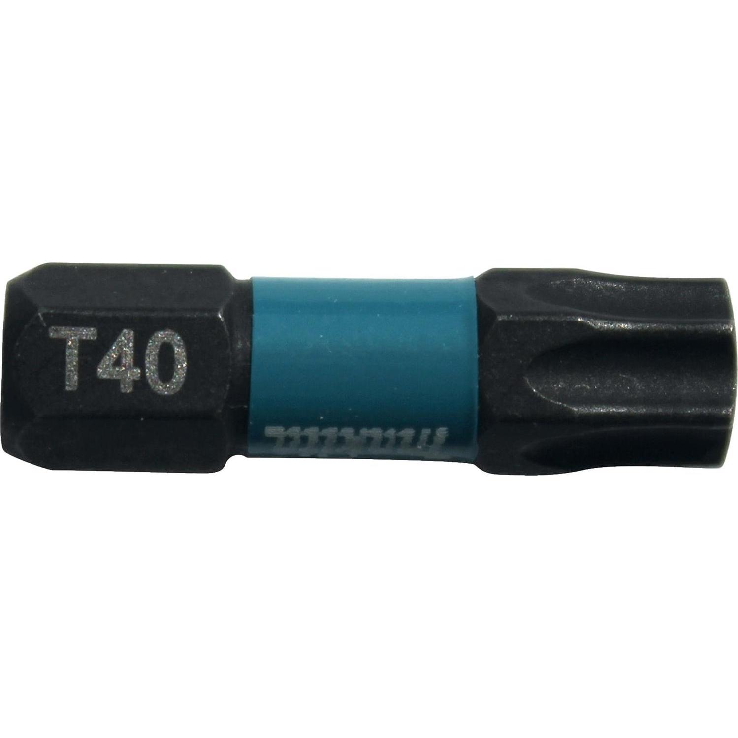 Makita, Chiave a bussola, T-bit 40 lunghezza 25 mm, 2 pezzi (Esagono incassato TX)