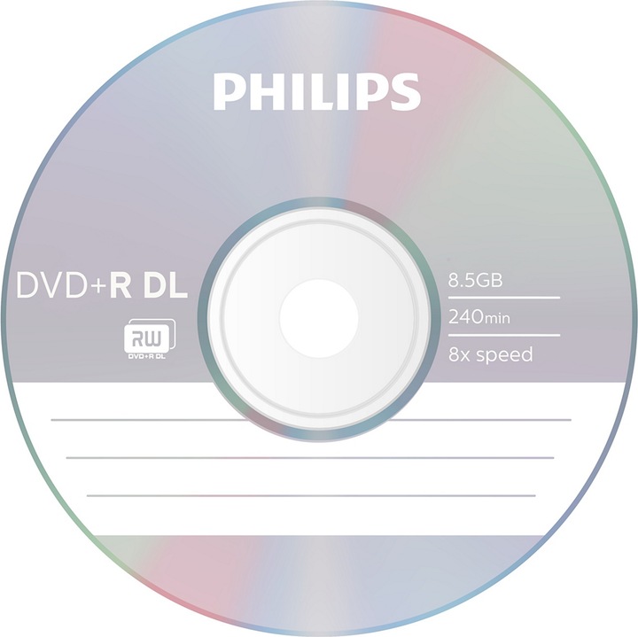 Image du produit Philips 1x10 DVD+R 8.5GB DL 8x SP (10 x)