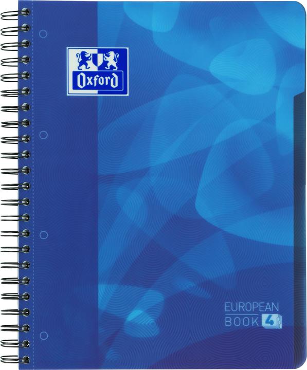 Actual product image Oxford School A4+ Polypropylene Cover Twin Wire 4 Holes Projectbook Ruled 240 Pages Blue Scribzee® Compatib (A4, Lined, Soft cover)