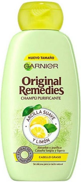Garnier ORIGINAL REMEDIES champú arcilla y limón 300 ml (300 ml, Flüssiges Shampoo)