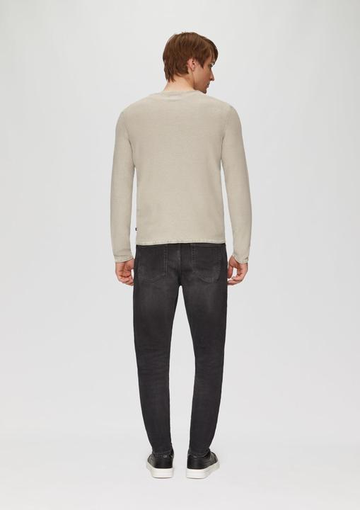 Image du produit S.Oliver Strickpullover Gewaschener Feinstrickpullover mit Rollkante (S)