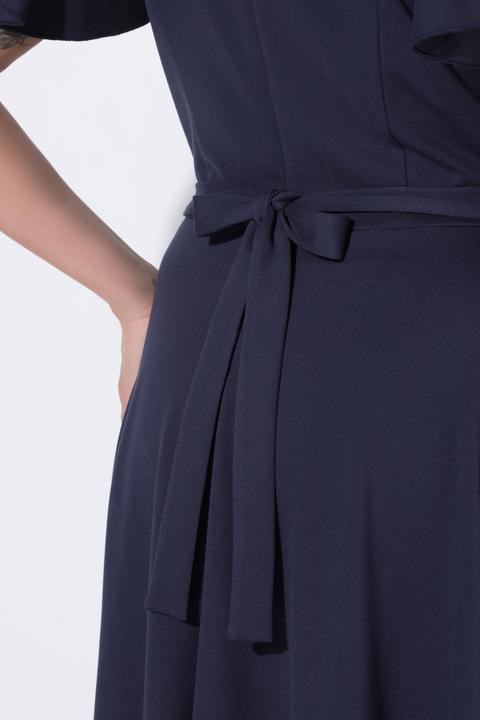 Actual product image Ulla Popken Flutter Cap Sleeve Gown (52)