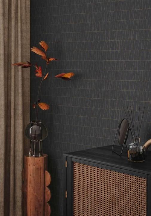 Productafbeelding AS Creation VINYL VLIESBEHANG BASIS 395063 ZWART GEO MOZAÏEK (12)