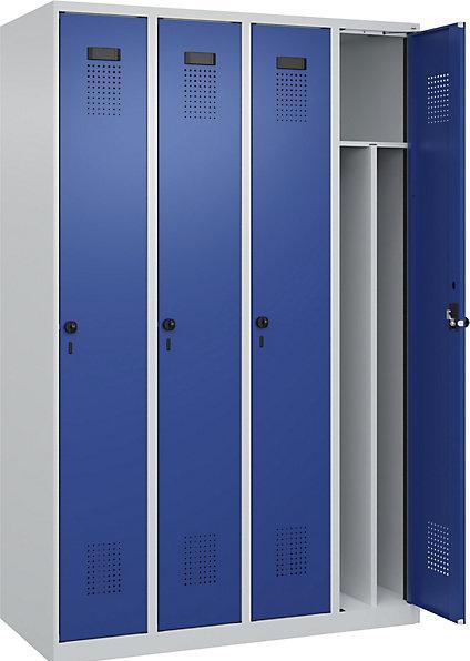 Gentian blue RAL 5010, Light grey RAL 7035