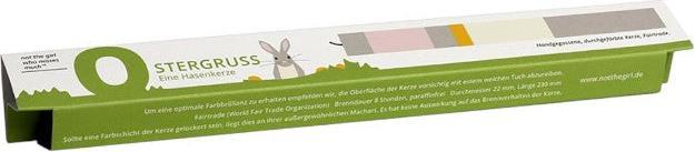 Produktbild Fidea Design Stabkerze Hase Ostergruss