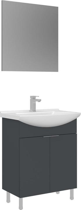 Produktbild Homitis Purus 65 Bathroom Cabinet With Sink & Mirror Set (2 Pieces)