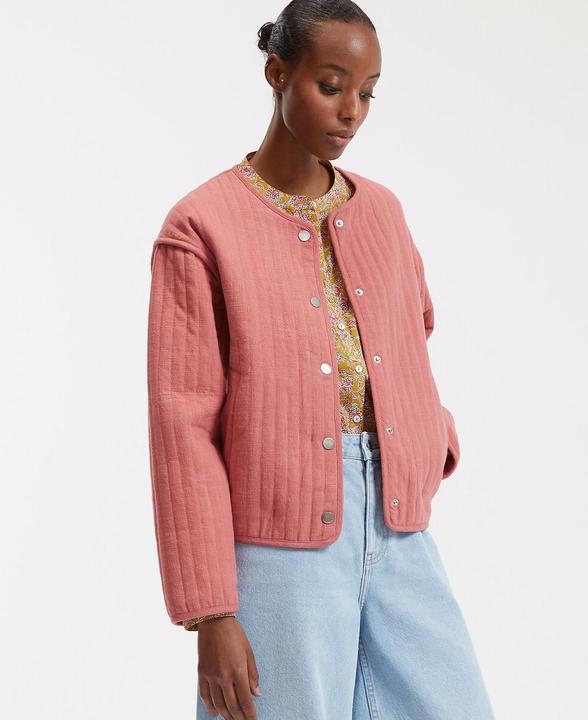 Actual product image La Redoute Collections Gesteppte Übergangsjacke mit Druckknopfverschluss (L)