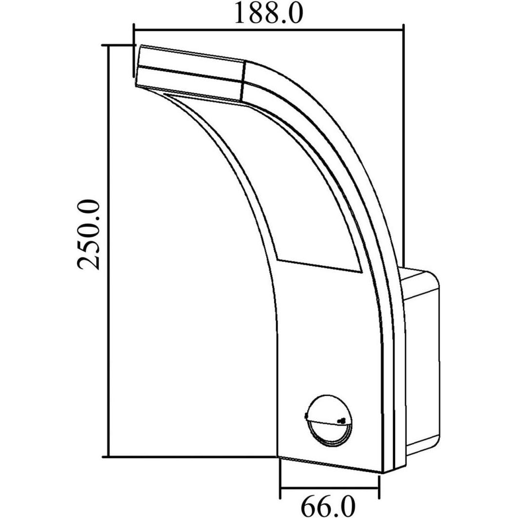 Thumbnail - Maclean, Gartenbeleuchtung, LED lamp with motion sensor MCE244B (750 lm, IP54)