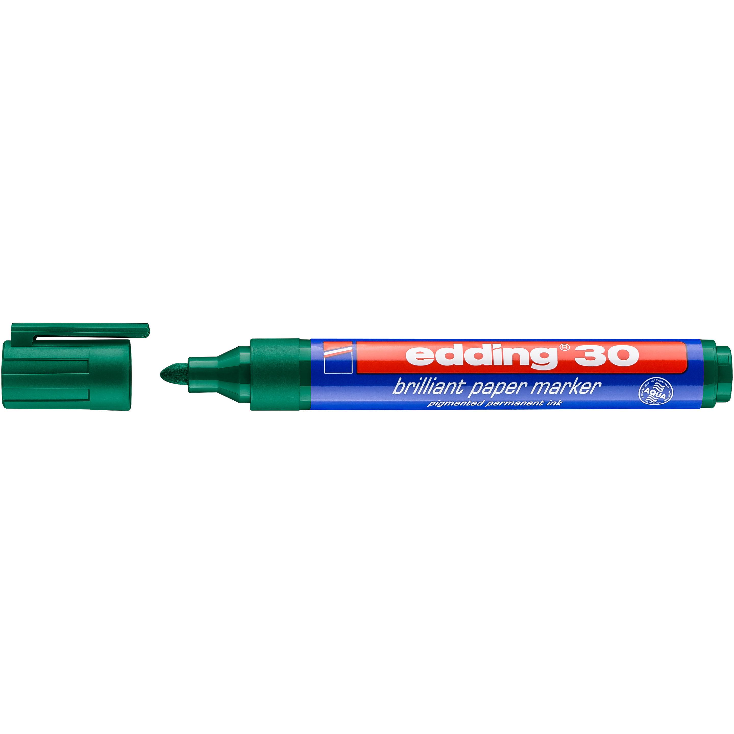 Edding, Marker, Permanent Marker 30 (Grün, 1.50 mm, 1 x)