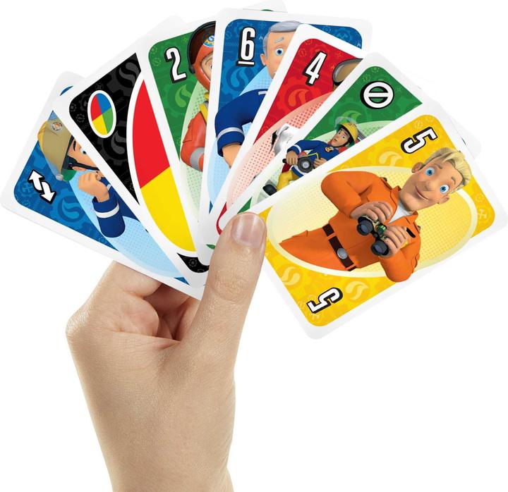 Produktbild UNO Junior Feuerwehrmann Sam (Englisch, Französisch, Deutsch, Italienisch)