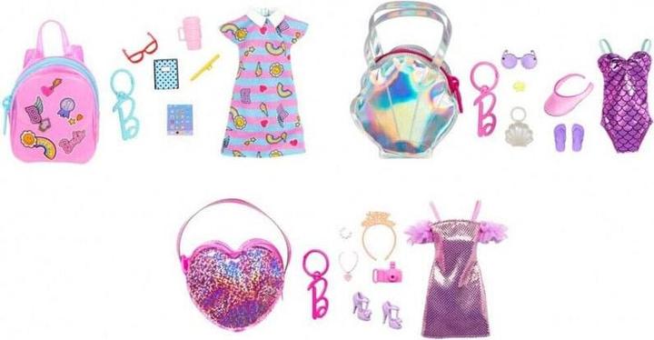 Immagine prodotto Barbie Abbigliamento di moda e borsa di lusso con accessori in esposizione al banco