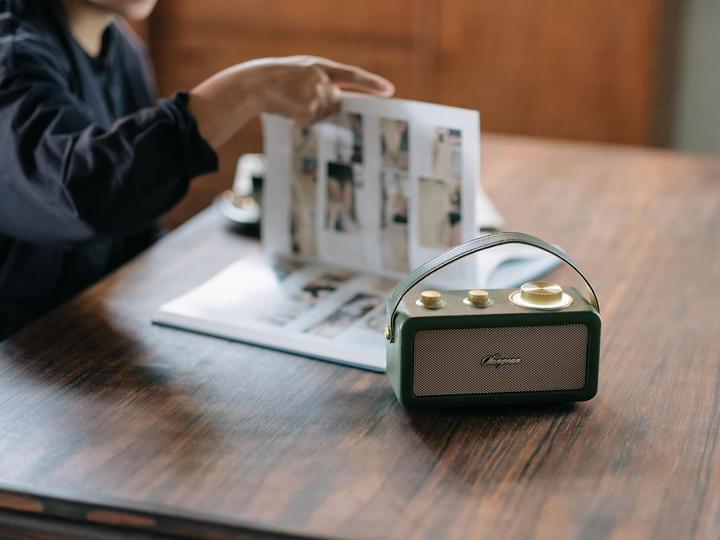 Actual product image Sangean RA-101 Rechargeable Radio FM Bluetooth®, AUX Rechargeable Green, Gold (FM, Bluetooth)