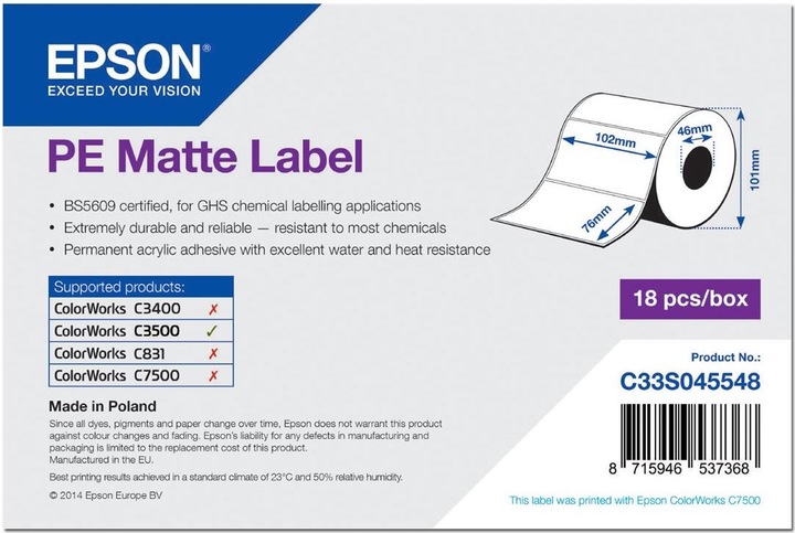 Produktbild Epson Premium Ticket Label