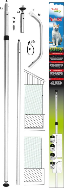 Produktbild Swisspet Catsy-Spannstangen-Set