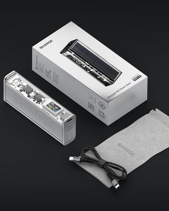 Actual product image Sharge 140 SIL-GRY (20000 mAh, 140 W, 74 Wh)