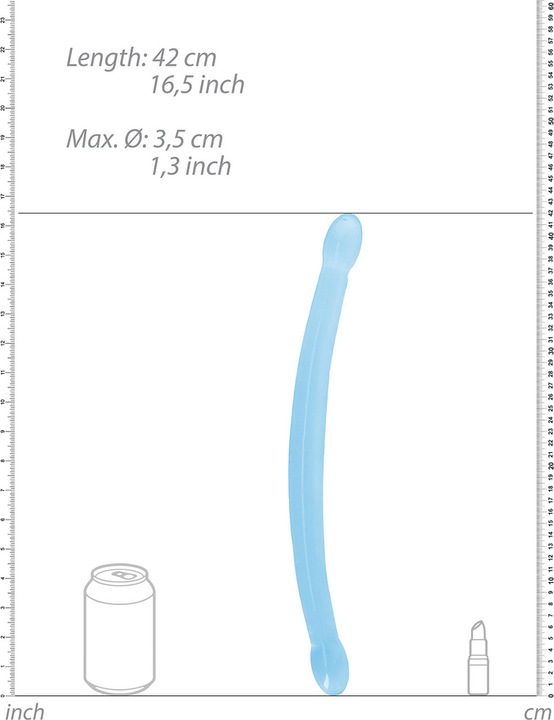 Actual product image RealRock Non Realistic Double Dong 17" / 42cm