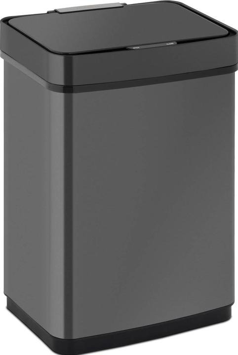 Produktbild Fromm & Starck Mülleimer mit Sensor automatischer Abfalleimer Edelstahl schwarz eckig 50 L (50 l)