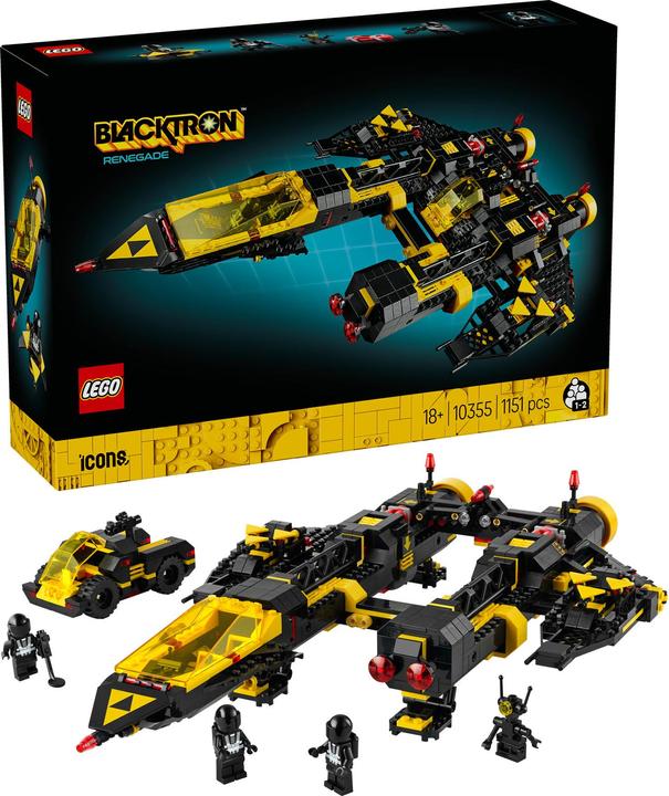Actual product image LEGO Blacktron Renegade (10355, LEGO Icons, LEGO Rare Sets)