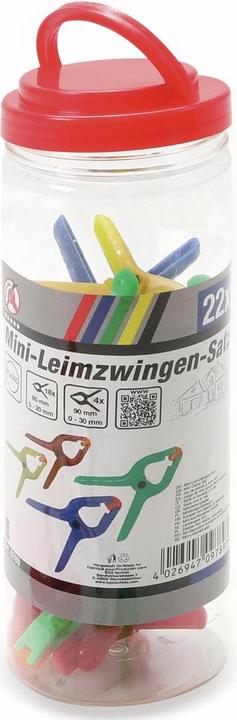 Produktbild BGS Mini-Leimzwingen-Satz ABS-Kunststoff 22-tlg. (27 mm)