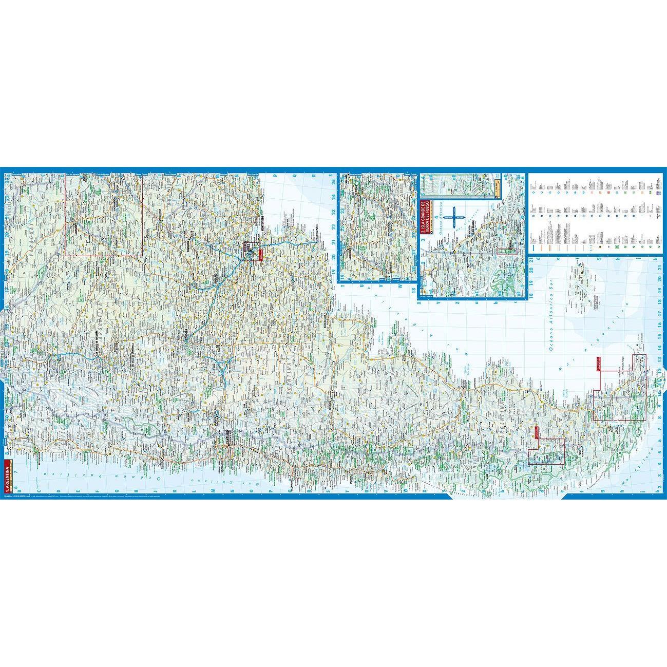 Thumbnail - Argentina / Argentinien 1 : 3 800 000. Road Map, Landkarte