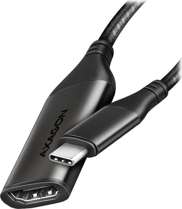 Actual product image Axagon RVC-HI2M USB-C to HDMI 2.0 Adapter, 4K/60Hz, Aluminium - 25 cm (0.25 m)