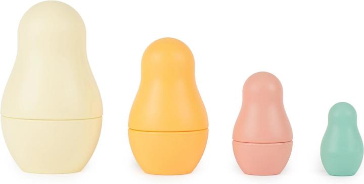 Bieco Jouet empilable Matriochkas en silicone Tropical Vibes