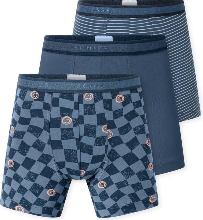 Blau gestreift, Blau mit sommerlichem Strand-Muster, Blau-Weiss gestreift, Dunkelblau, Hellblau