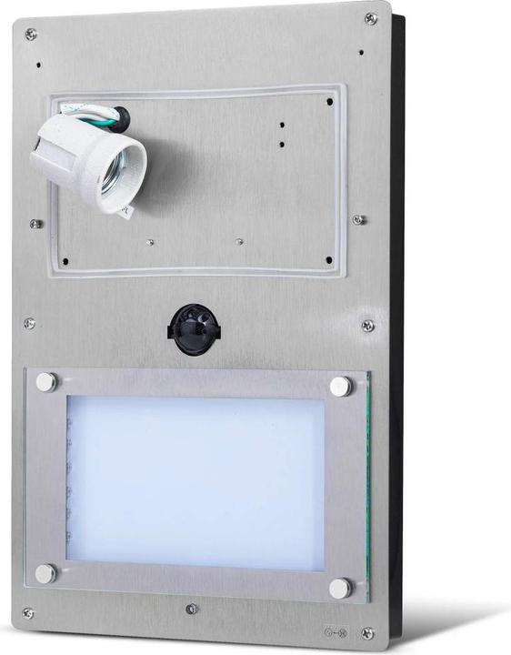 Produktbild Grafner Edelstahl Wandlampe mit Bewegungsmelder und Hausnummernbeleuchtung 88HN Leuchte (E27)