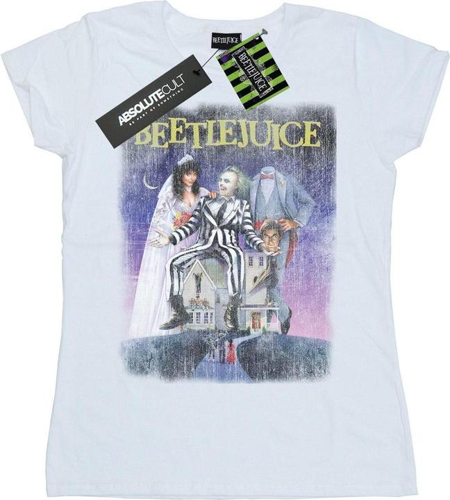 Produktbild Beetlejuice Distressed Poster TShirt aus Baumwolle (L)