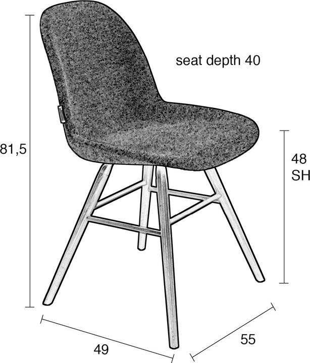 Productafbeelding Zuiver Stuhl Albert Kuip Sessel