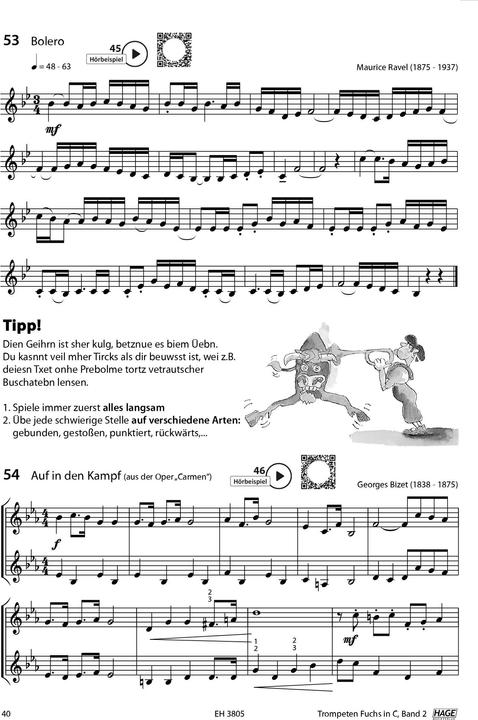 Nährwerte und Zutaten Trometen Fuchs 2, Ausgabe in C für Posaunenchor (Deutsch, Stefan Dnser, 2010)