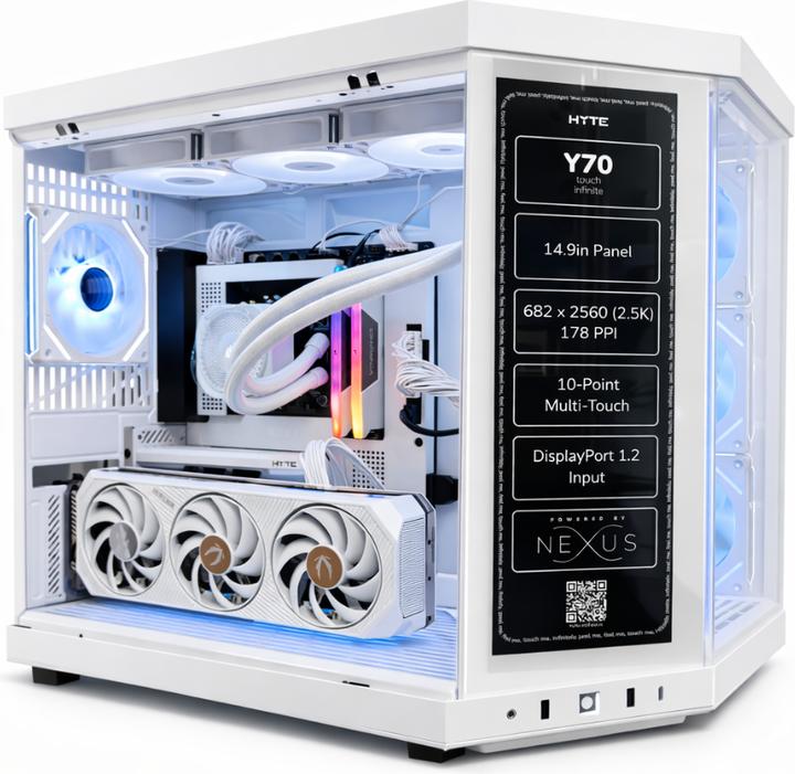Image du produit Avlano Inferno High-End Gaming PC RTX 5070Ti, White Edition (1000 Go, 32 Go, Intel Core i7-14700K, GeForce RTX 5070 Ti)