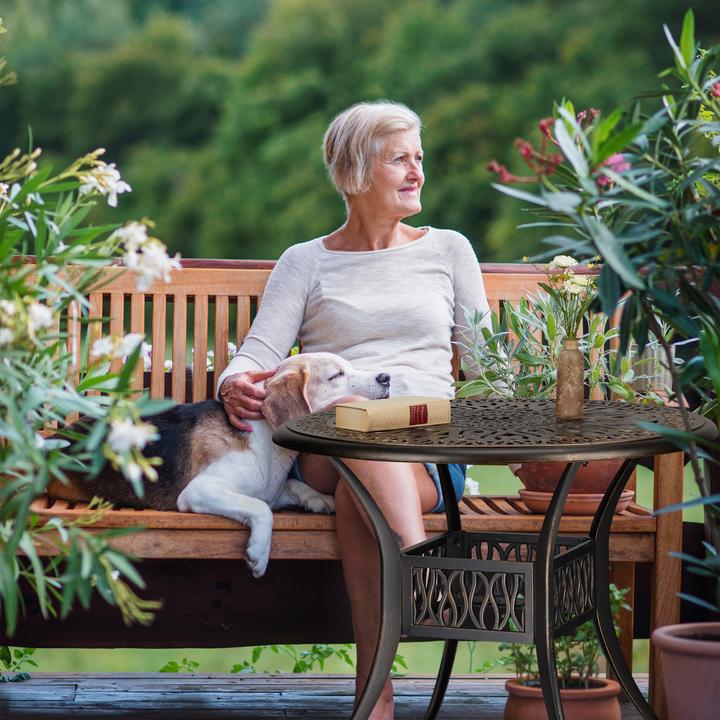 Actual product image Relaxdays garden table