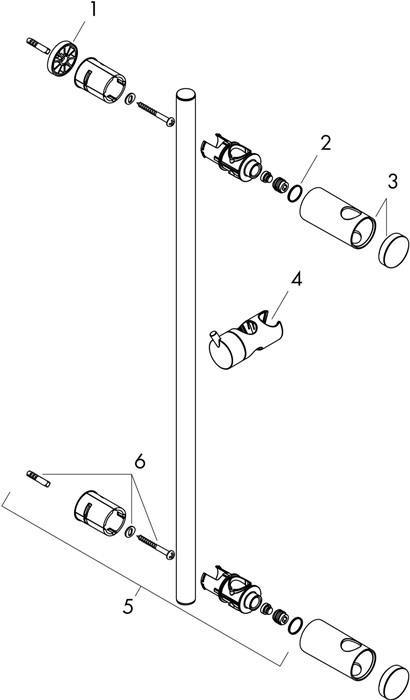 Actual product image hansgrohe Shower rail UNICA RENO