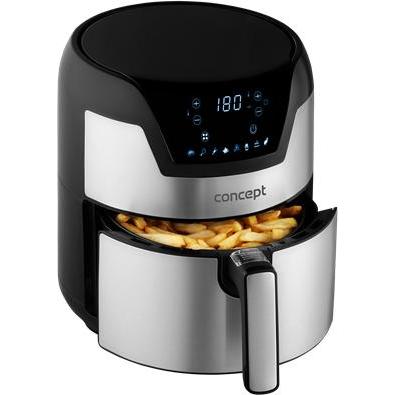 Concept FR3500 Fritteuse Eins/Eine(r) Eigenständig Heissluftfritteuse, Metallisch, Fritteuse, Schwarz