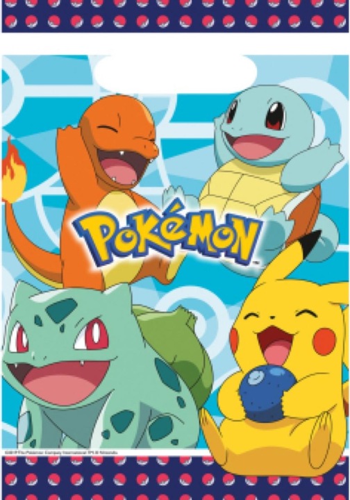 Sacs de fête Pokémon (Pochette cadeau, 8 x)